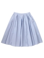 タフタ ギャザースカート/サックス(090)