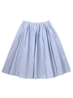 タフタ ギャザースカート/サックス(090)