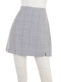 チェックブッチャースカート/ネイビー
