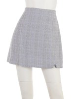 チェックブッチャースカート/ネイビー