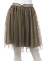 バックゴムチュールスカート/ネイビー