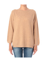 バックシャン柄チュニックニット/ベージュ(052)