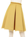 バックリボンタックフレアスカート/イエロー