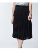 フォルス天竺プリーツスカート/チャコールグレー(214)