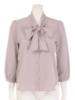 リボンブラウス/ピンク