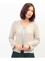 ループニットカーディガン/ベージュ(052)