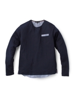 レイヤード風カットソー/オフホワイト(003)