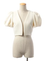 Dボリュームソデショートジャケット/オフホワイト