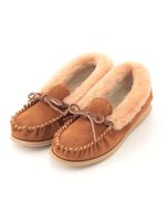 【AMIMOC】SUEDE WOMENS MOCCASIN/BROWN/CREAM
