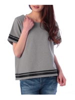 グログランラインカットソー/グレー(012)