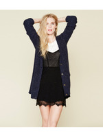 コクーンニットカーディガン/ネイビー系(092)