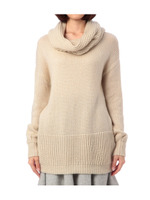 スヌード付きチュニックニット/ベージュ系(052)