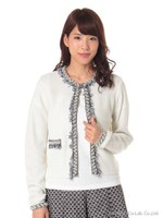 レースフリンジアンサンブル/ホワイト