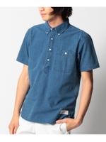 インディゴサッカーシャツ/ライトブルー(991)