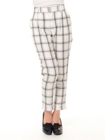 タックテーパードチェックＰＮ/ネイビー