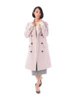 ダブルボタンチェスターコート/ブラック(019)