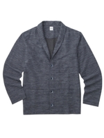 リネントップスラブショールカラーカーディガン/ネイビー(093)