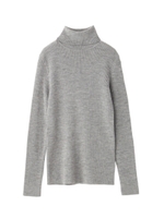 リブタートルニット/ブラック(019)