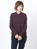 BACK SEAM SWEAT TOP/NAVY