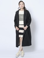 FLEECE CHESTERFIELD COAT/ブラック