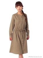 Liberty Printスキッパーワンピース/Beige