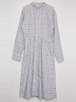 【IKUMI】○△□SHIET LONG ONE-PIECE/ホワイト