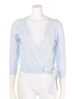 【美人百花5月号掲載】カシュクールニット/ブルー