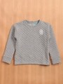 ★☆キルト天竺長袖トレーナー/杢グレー