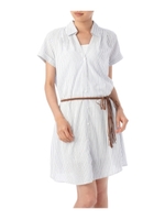 ひもベルト付きシャツワンピース/イエロー系(030)