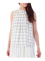 ウインドペンハイネックブラウス/ホワイト(201)