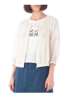 シースルージップアップブルゾン/アイボリー(004)