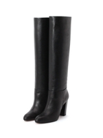 ストレートロングブーツ/ブラック(019)