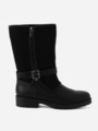 テクスチャードカーフブーツ / TEXTURED CALF BOOTS/Black