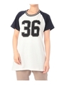 ナンバープリントTシャツ/オフホワイト(503)