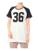 ナンバープリントTシャツ/オフホワイト(503)