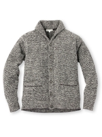 ブークレショールデザインニットカーディガン/ブルー系(294)