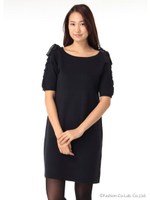 レースアップワンピース/カーキ