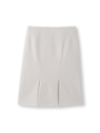 素材MIX裾スリットスカート/ライトグレー(011)