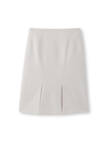 素材MIX裾スリットスカート/ライトグレー(011)