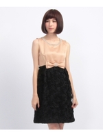 Dorry Doll ローズレース切り替えワンピース/ライトベージュ(051)