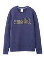 LOGO SWEAT CREWNECK TOP/NAVY