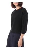 ドロップショルダークルーネックニット/ネイビー(093)