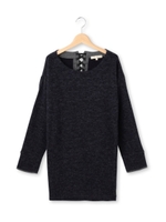 ニットソーコクーンワンピース/キャメル(041)