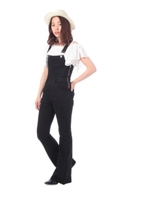 ブーツカットオーバーオール/ブラック(019)