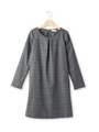 ラメチェックサックワンピース/グレー(012)