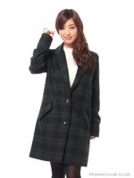 チェックチェスターコート/コイハイ