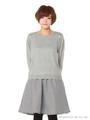ニットプルオーバー＋千鳥ワンピースSET/Gray Mixture