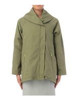 ビッグカラーツイルコート/カーキ(027)