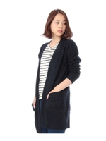 ブークレーロングニットカーディガン/ライトベージュ(051)