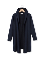 ボリュームネックロング丈カーディガン/ネイビー(093)